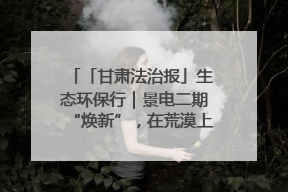 「甘肃法治报」生态环保行｜景电二期“焕新”，在荒漠上筑起一道绿色长城