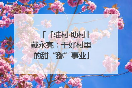 「驻村·助村」戴永亮：干好村里的甜“猕”事业