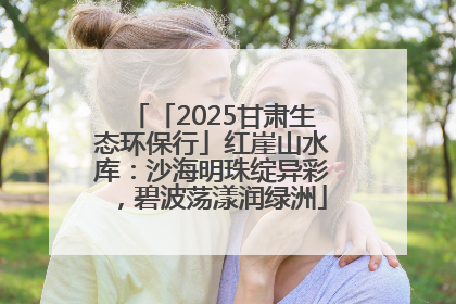 「2025甘肃生态环保行」红崖山水库：沙海明珠绽异彩，碧波荡漾润绿洲
