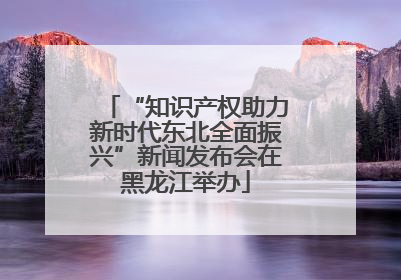 “知识产权助力新时代东北全面振兴”新闻发布会在黑龙江举办