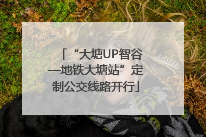 “大塘UP智谷—地铁大塘站”定制公交线路开行