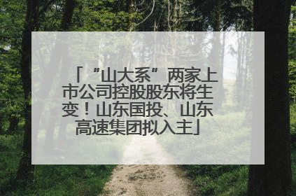 “山大系”两家上市公司控股股东将生变！山东国投、山东高速集团拟入主
