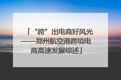 “跨”出电商好风光——郑州航空港跨境电商高速发展综述