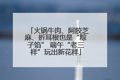 火锅牛肉、阿胶芝麻、折耳根也是“粽子馅” 端午“老三样”玩出新花样