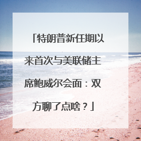 特朗普新任期以来首次与美联储主席鲍威尔会面：双方聊了点啥？
