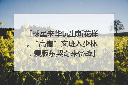 球星来华玩出新花样，“高僧”文班入少林，瘦版东契奇来备战