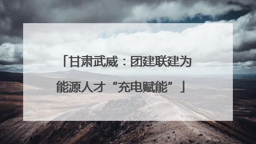 甘肃武威：团建联建为能源人才“充电赋能”