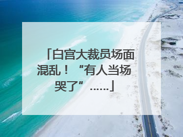 白宫大裁员场面混乱！“有人当场哭了”……