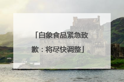 白象食品紧急致歉：将尽快调整