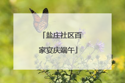 盐庄社区百家宴庆端午