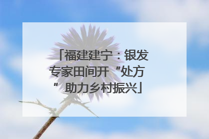 福建建宁：银发专家田间开“处方”助力乡村振兴