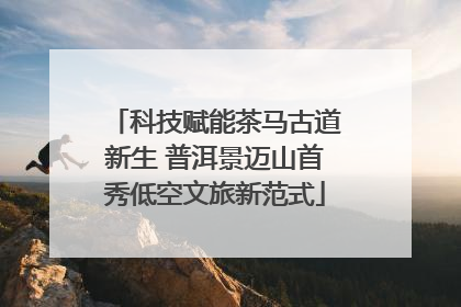 科技赋能茶马古道新生 普洱景迈山首秀低空文旅新范式
