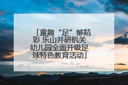 童趣“足”够精彩 乐山井研机关幼儿园全面升级足球特色教育活动