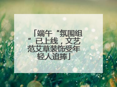 端午“氛围组”已上线，文艺范艾草装饰受年轻人追捧