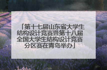 第十七届山东省大学生结构设计竞赛暨第十八届全国大学生结构设计竞赛分区赛在青岛举办