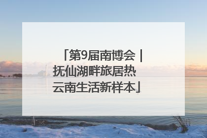 第9届南博会｜抚仙湖畔旅居热 云南生活新样本