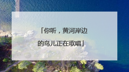 你听，黄河岸边的鸟儿正在歌唱