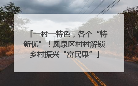 一村一特色，各个“特新优”！凤泉区村村解锁乡村振兴“富民果”