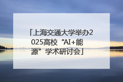 上海交通大学举办2025高校“AI+能源”学术研讨会