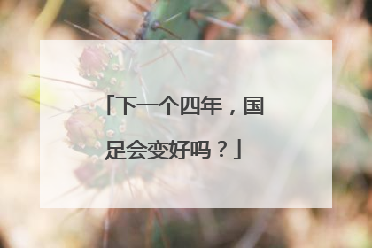 下一个四年，国足会变好吗？