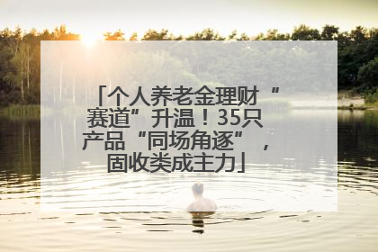 个人养老金理财“赛道”升温！35只产品“同场角逐”，固收类成主力