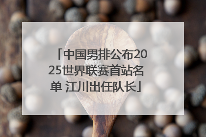 中国男排公布2025世界联赛首站名单 江川出任队长