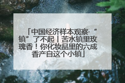 中国经济样本观察·“镇”了不起丨苦水镇里玫瑰香！你化妆品里的六成香产自这个小镇