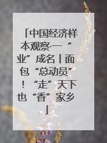 中国经济样本观察·一“业”成名丨面包“总动员”！“走”天下也“香”家乡