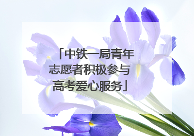 中铁一局青年志愿者积极参与高考爱心服务