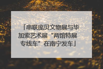 串联庞贝文物展与毕加索艺术展“两馆特展专线车”在南宁发车