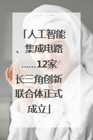 人工智能、集成电路……12家长三角创新联合体正式成立