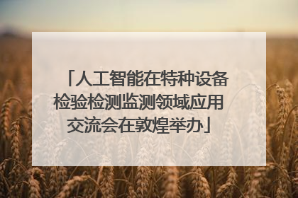 人工智能在特种设备检验检测监测领域应用交流会在敦煌举办