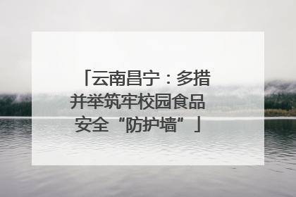 云南昌宁：多措并举筑牢校园食品安全“防护墙”