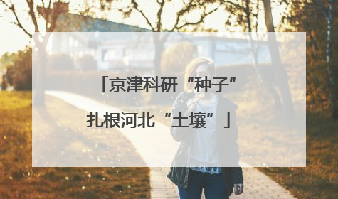 京津科研“种子”扎根河北“土壤”