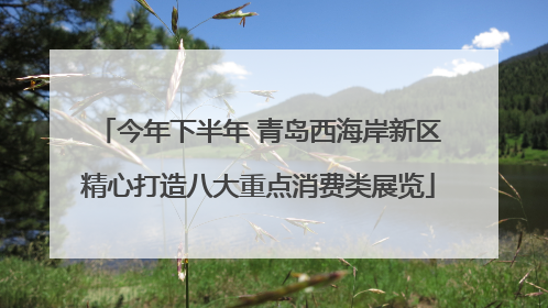 今年下半年 青岛西海岸新区精心打造八大重点消费类展览