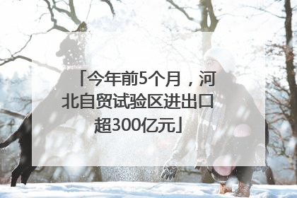 今年前5个月，河北自贸试验区进出口超300亿元