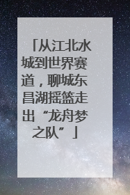从江北水城到世界赛道，聊城东昌湖摇篮走出“龙舟梦之队”
