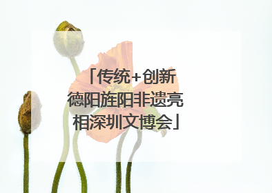 传统+创新 德阳旌阳非遗亮相深圳文博会