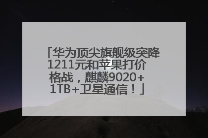 华为顶尖旗舰级突降1211元和苹果打价格战，麒麟9020+1TB+卫星通信！