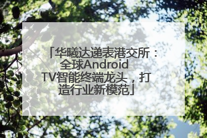 华曦达递表港交所：全球Android TV智能终端龙头，打造行业新模范