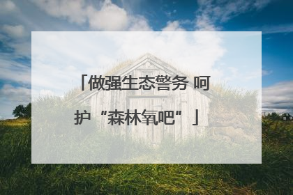 做强生态警务 呵护“森林氧吧”