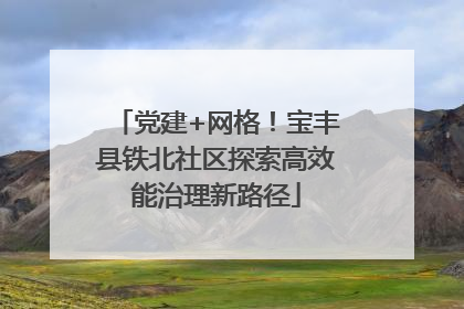 党建+网格！宝丰县铁北社区探索高效能治理新路径