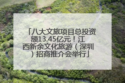 八大文旅项目总投资额13.45亿元！江西新余文化旅游（深圳）招商推介会举行