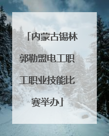 内蒙古锡林郭勒盟电工职工职业技能比赛举办
