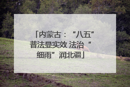 内蒙古：“八五”普法显实效 法治“细雨”润北疆