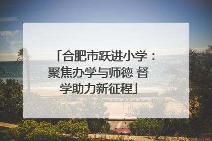 合肥市跃进小学：聚焦办学与师德 督学助力新征程