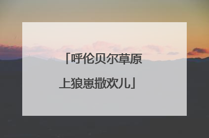 呼伦贝尔草原上狼崽撒欢儿