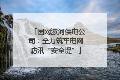 国网漯河供电公司：全力筑牢电网防汛“安全堤”