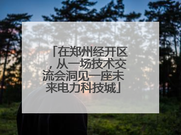 在郑州经开区，从一场技术交流会洞见一座未来电力科技城