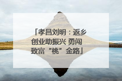 孝昌刘明：返乡创业助振兴 勇闯致富“桃”金路